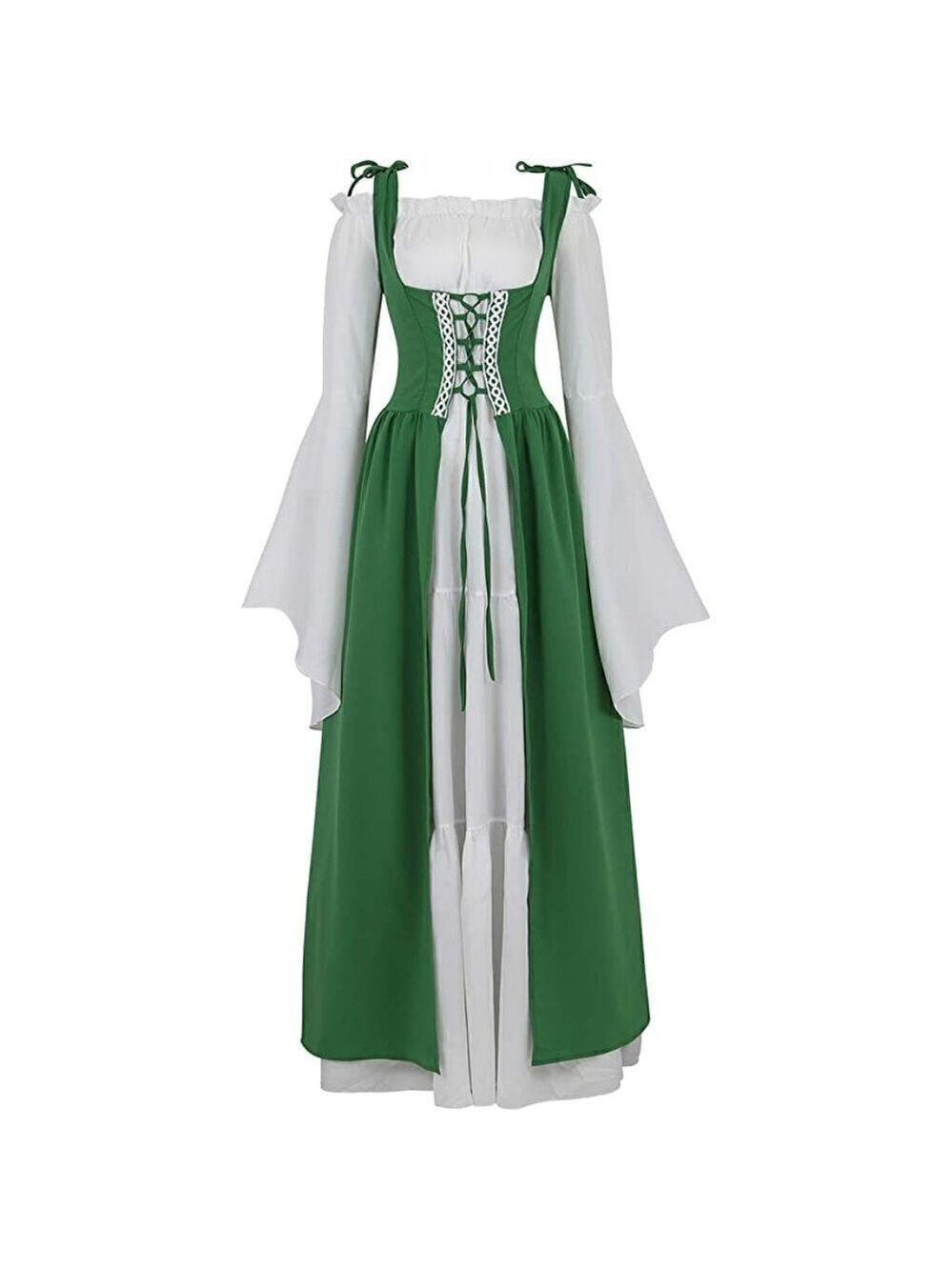MEDIEVAL Victorian Long Dress Cosplay Irish Costume Halloween Viking English NWT